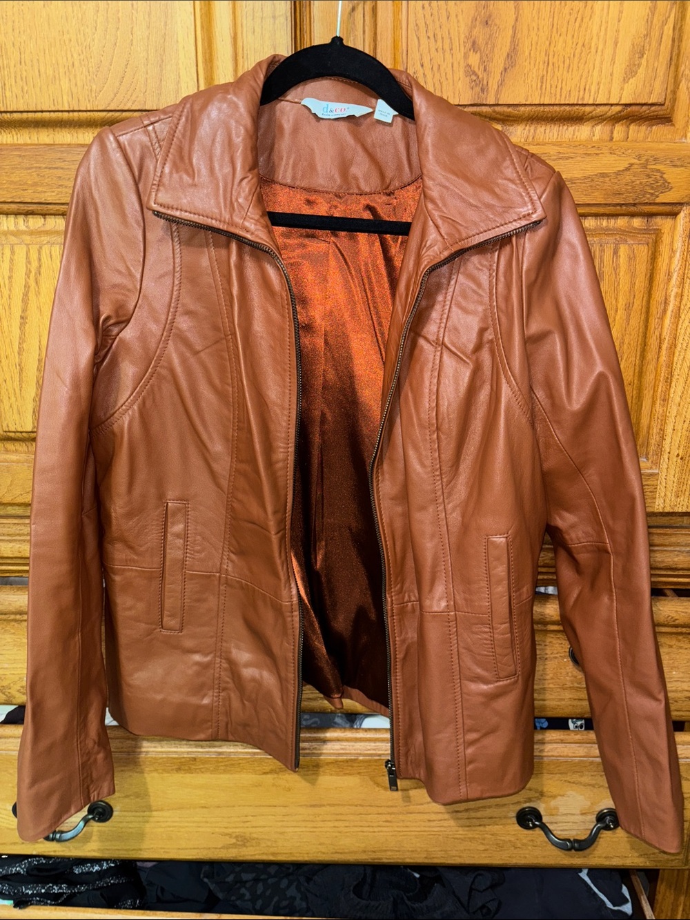 Classic Women’s Tan Leather Jacket